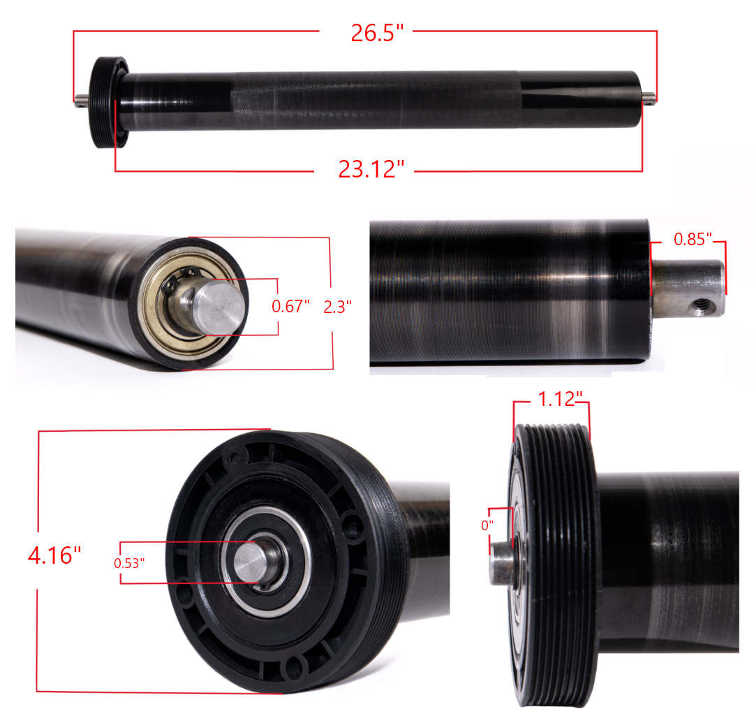 RP33 Roller Dimensions