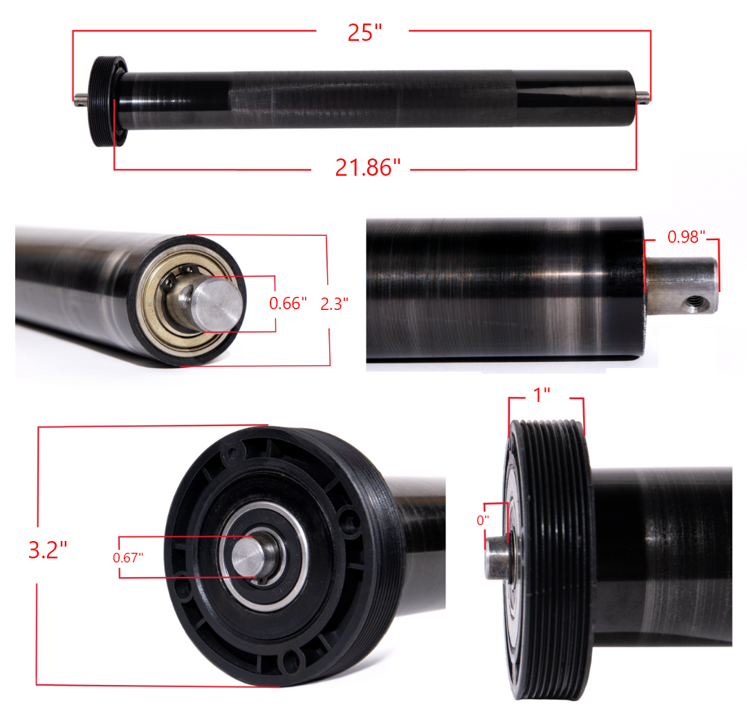 RP444 Roller Dimensions