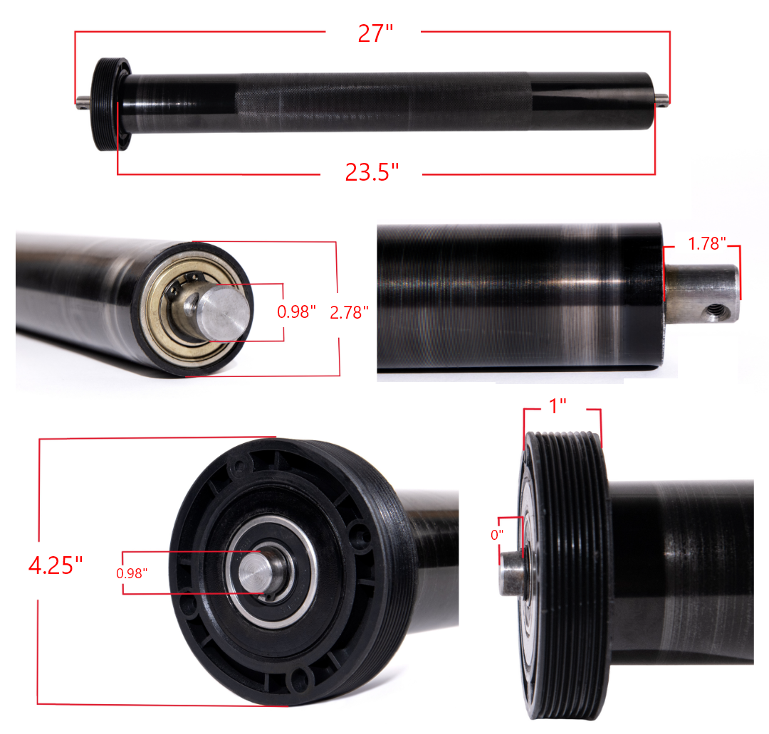 RP292 Roller Dimensions