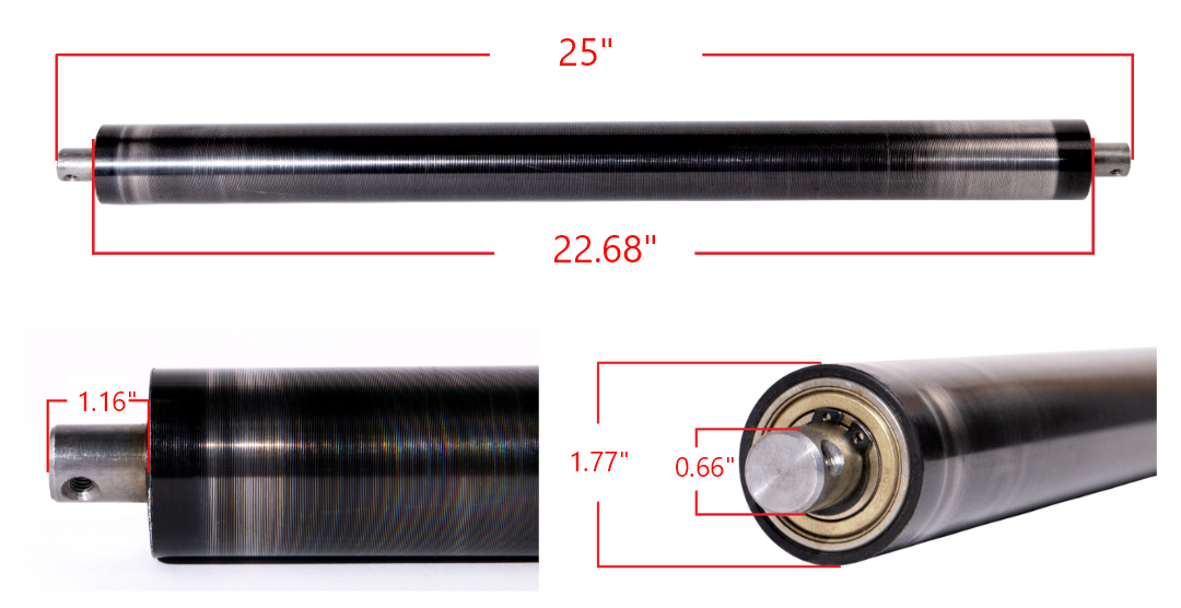 RP354 Roller Dimensions