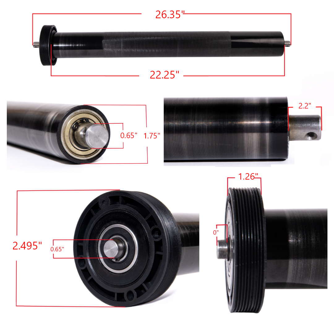 RP451 Roller Dimensions