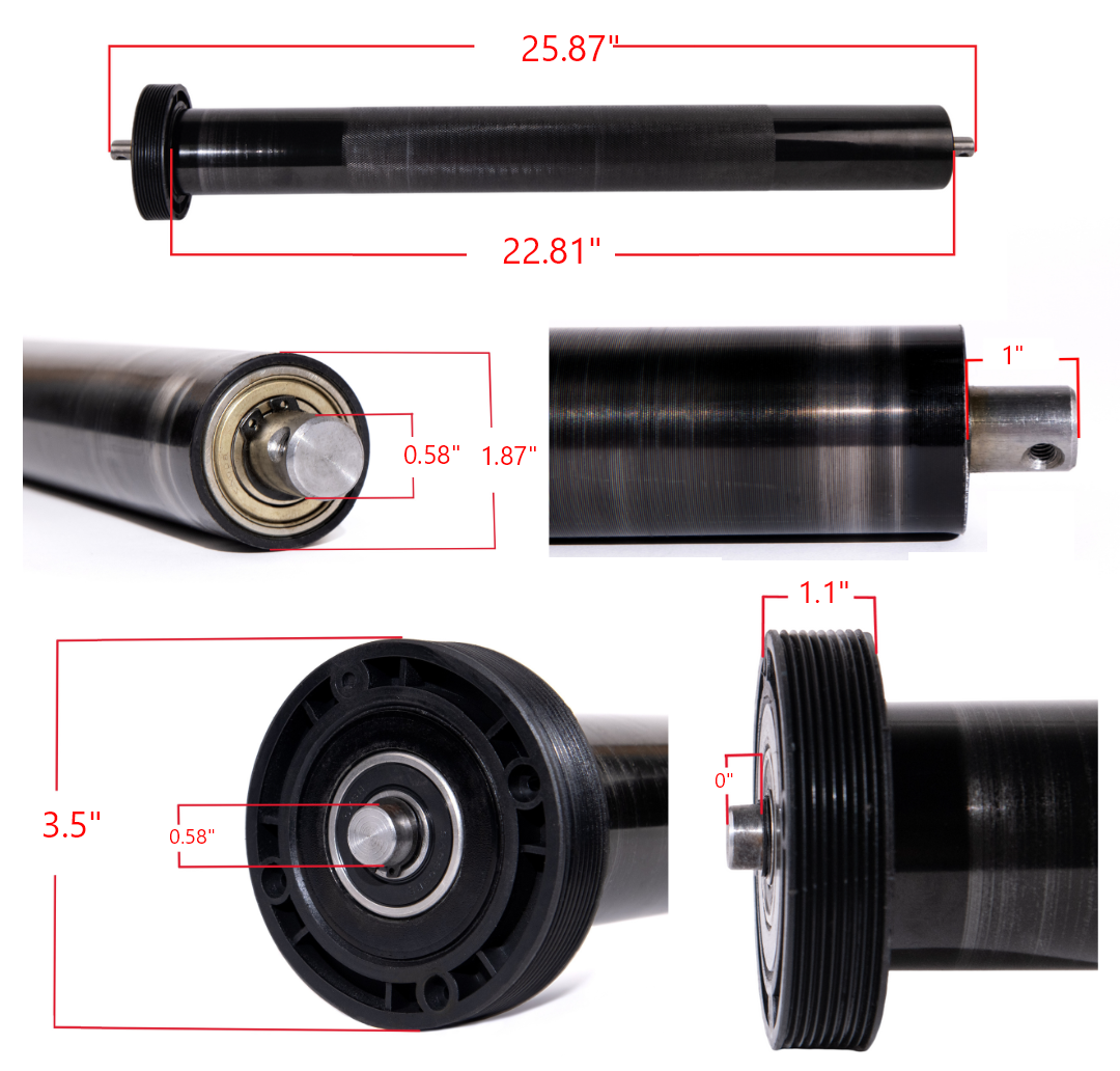 RP414 Roller Dimensions
